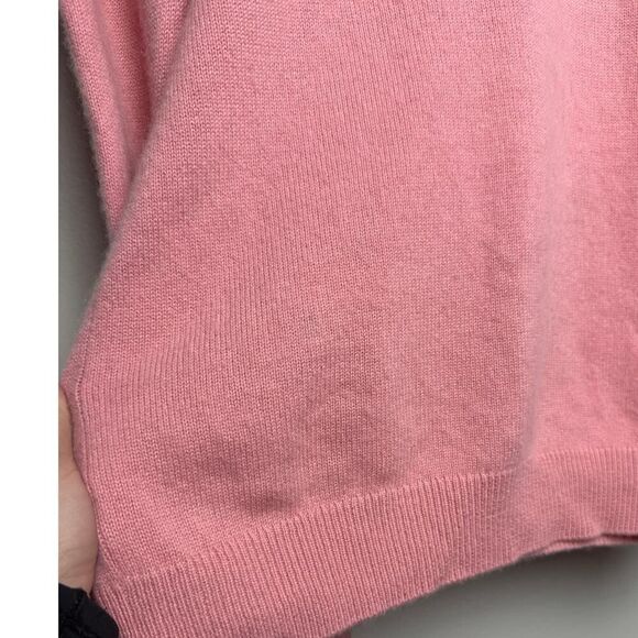 Burberry Brit Pink Cashmere Blend Crew Neck Sweater Sz. L - Picture 8 of 9